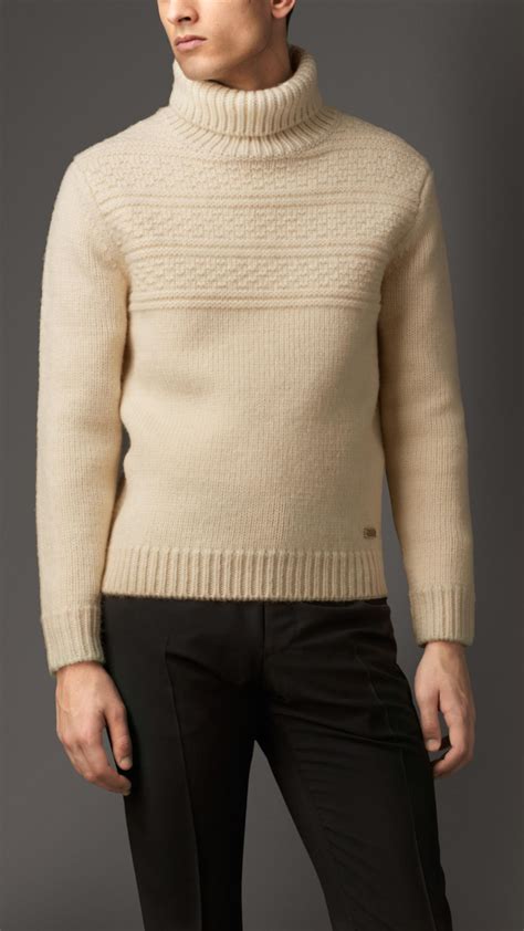 burberry cashmere turtleneck sweater|Burberry merino wool sweaters.